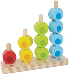 Hape Stapelspel tellen en kleuren