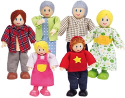 Hape Poppenhuis familie Europa