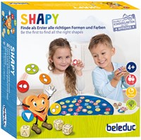 Beleduc Shapy houten kinderspel - educatief speelgoed vormen kleuren