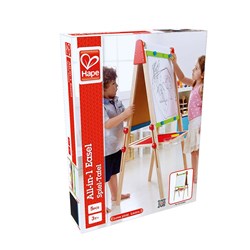 Hape tekenezel alles-in-1 houten schildersezel magnetisch bord