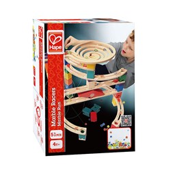 Hape Quadrilla knikkerbaan knikkers aanvulset - 51 stuks - kleurrijk speelgoed