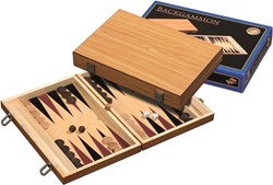 HOT Sports + Toys Backgammon jeu de société en bois 35x23 cm design classique