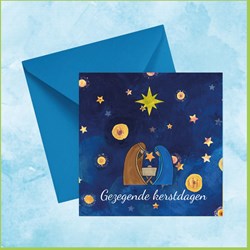 de Wonderwolk carte de Noël carte de vœux joyeux Noël 15x15cm