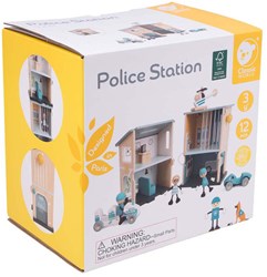 Classic World station de police en bois set de jeu pour enfants