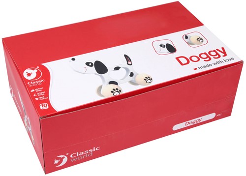 Classic World Houten Duwfiguur Hond