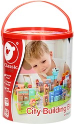 Classic World Houten Blokken Stad, 120dlg.