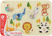 Classic World houten dierenpuzzel - educatief speelgoed met noppen-2
