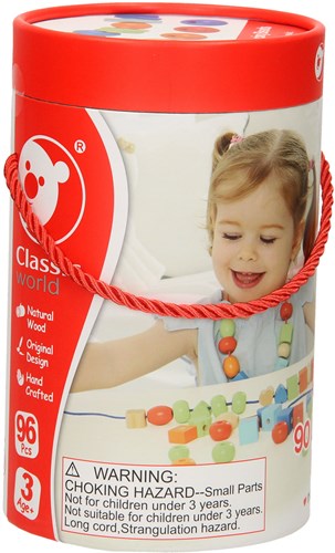 Classic World houten kralen set - kleurrijk speelgoed voor kinderen-3