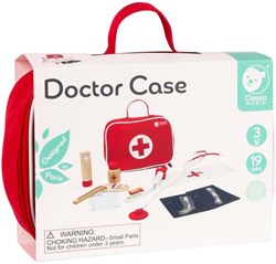 Classic World mallette de docteur en bois jouet - jeu de rôle pour enfants