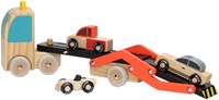 Classic World houten autotransporter speelgoed met auto's, FSC hout-3
