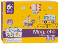 Classic World Magnetische puzzeldoos verkeer - educatief speelgoed