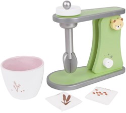 Classic World mixeur en bois jouet - accessoire de cuisine vert 4 pièces