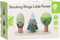 Classic World jeu d'empilage en bois Forest - jouet éducatif animaux de la forêt