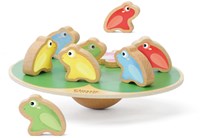 Classic World houten balansspel waterlelie met kikkers - educatief speelgoed