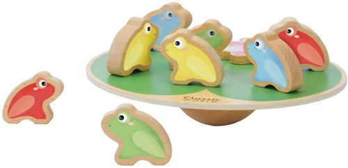 Classic World houten balansspel waterlelie met kikkers - educatief speelgoed-2