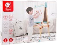 Classic World houten schoolbord en magneetbord 2in1 - educatief speelgoed
