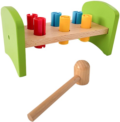 Classic World houten hamerbank - educatief speelgoed - 8-delig-2