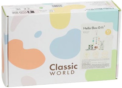 Classic World boîte à jouets bébé avec jouets sensoriels 0-6 mois