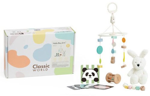 Classic World boîte à jouets bébé avec jouets sensoriels 0-6 mois-3