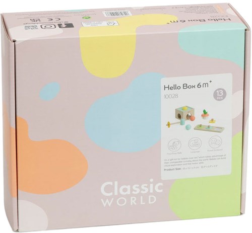 Classic World houten speelgoed box baby 6-12 maanden educatief