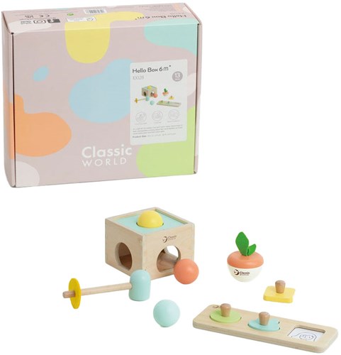 Classic World houten speelgoed box baby 6-12 maanden educatief-3