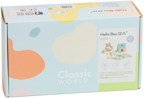 Classic World houten speelgoed box voor baby's - educatief speelgoed 12-18 maanden