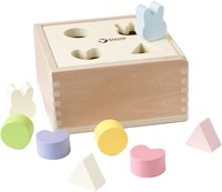 Classic World jouet éducatif boîte à formes en bois Mara 10 pièces-2