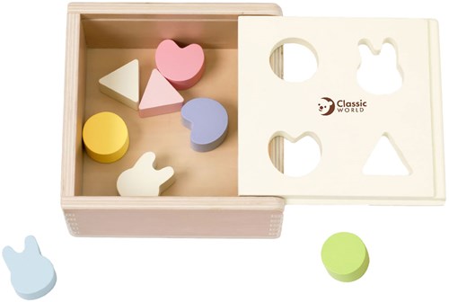 Classic World jouet éducatif boîte à formes en bois Mara 10 pièces-3