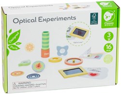 Classic World houten speelgoed Optische Experimenten set - 16-delig