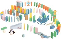 Classic World houten domino oceaan - educatief speelgoed met 100 stenen-2