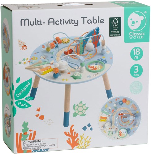 Classic World Houten Activiteitentafel Onderwaterwereld, 3dlg.