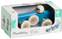 Classic World houten raceauto Montlhery speelgoedauto blauw
