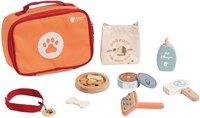 Classic World houten dieren verzorgen speelset - rollenspel speelgoed tas 16dlg-2