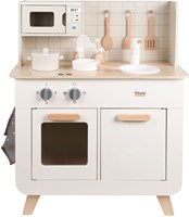 Classic World houten speelkeuken chef 11-delig speelgoedkeuken wit