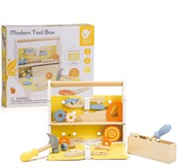Classic World houten gereedschapskist modern - speelgoedset 27-delig-3