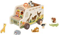 Classic World voiture safari en bois boîte à formes - jouet éducatif