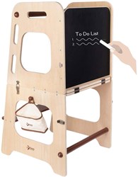 Classic World houten leertoren en tafel - verstelbaar - educatief speelgoed 90cm
