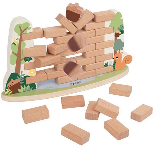 Classic World behendigheidsspel eekhoorn houten spel voor kinderen-3