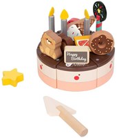 Classic World houten speelgoed chocolade taart verjaardag-2