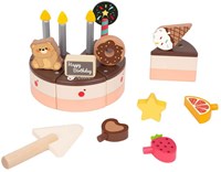 Classic World houten speelgoed chocolade taart verjaardag-3