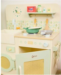 Classic World houten speelkeuken met accessoires - 14-delig speelgoed