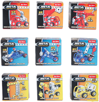 Toi-Toys bouwset 3D constructiemetaal voertuig voor kinderen en volwassenen