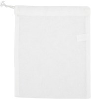 Creativ Company katoenen knikkerzak wit 21x25 cm - knikkerzak speelgoed-2