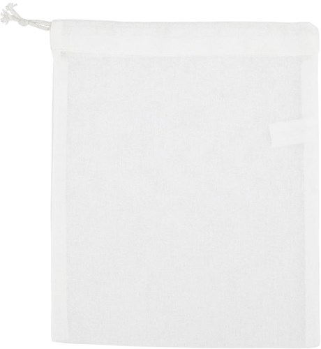 Creativ Company katoenen knikkerzak wit 21x25 cm - knikkerzak speelgoed-2