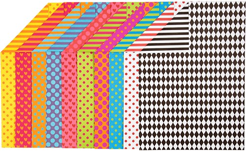 Creativ Company carton A4 imprimé 20 feuilles papier créatif multicolore-2