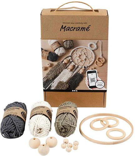 Creativ Company Macramé Starterset knopen - DIY dromenvanger set-2