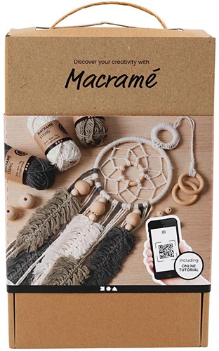 Creativ Company Macramé Starterset knopen - DIY dromenvanger set-3