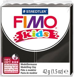 Fimo Kids boetseerklei 42g Zwart - 9