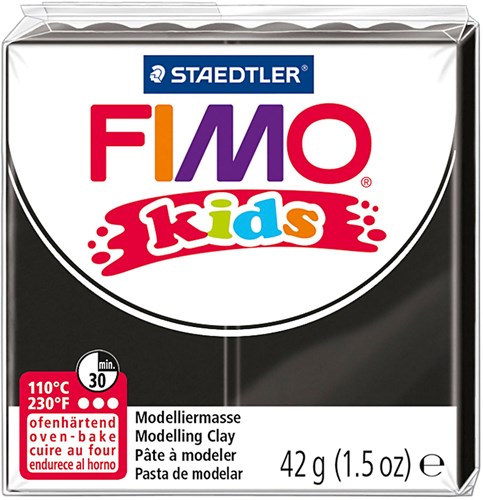Fimo pâte à modeler noire - pâte à cuire au four pour enfants 42g