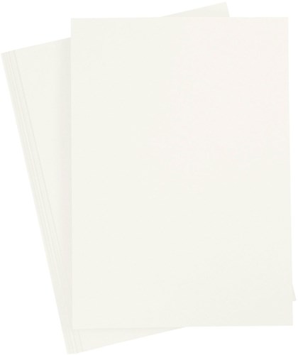 Creativ Company carton coloré A4 ivoire 20 feuilles papier créatif